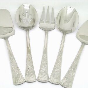 LENOX HOLIDAY 5PC OVERSIZED HOSTESS SET SERVING PIECES NEW IN BOX